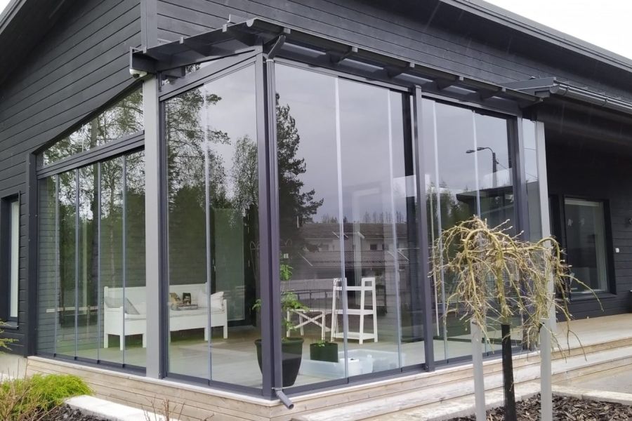 Valmisterassi omakotitalossa